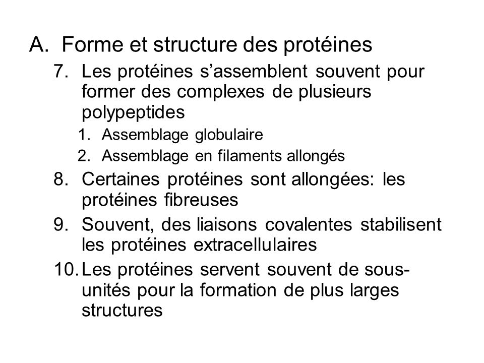 Chapitre 3 les protéines ppt télécharger